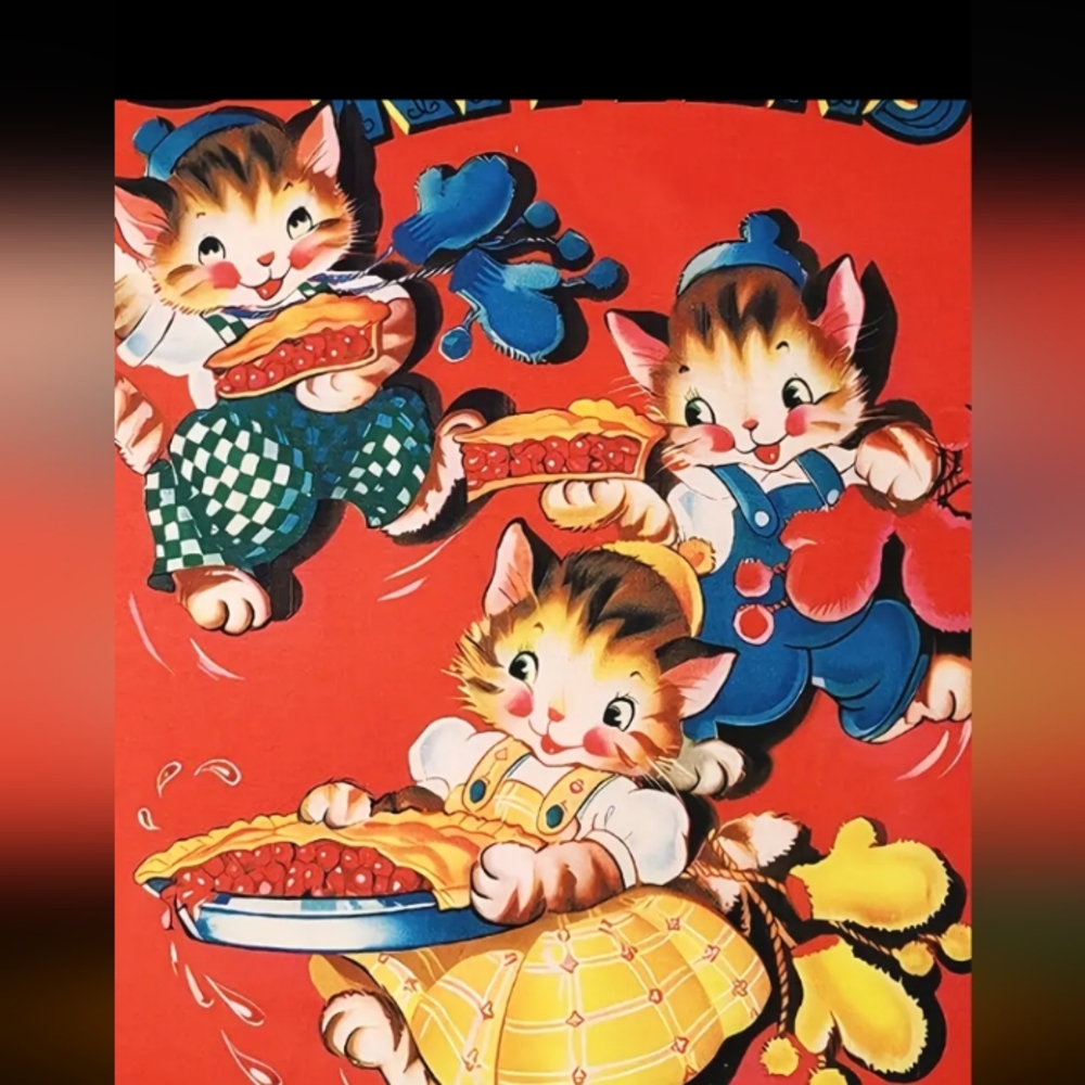 3 little kittens Retro Vintage Style tshirt - Picture 2 of 3